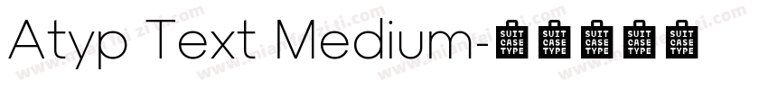 Atyp Text Medium字体转换
